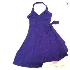 NWT BCBGMAXAZRIA Dregal Blue wrap dress